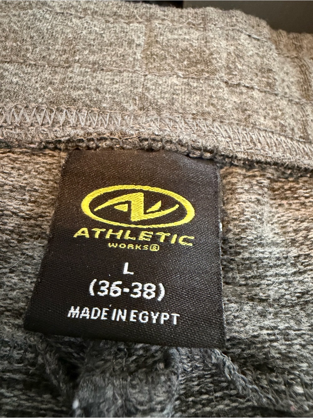 Athletic Works Gray Drawstring Joggers - Picture 4 of 7